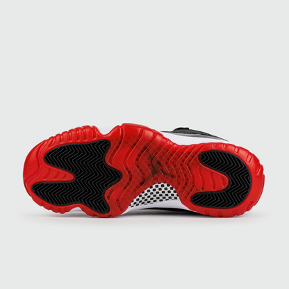 JORDAN AIR 11 NEGRO ROJO