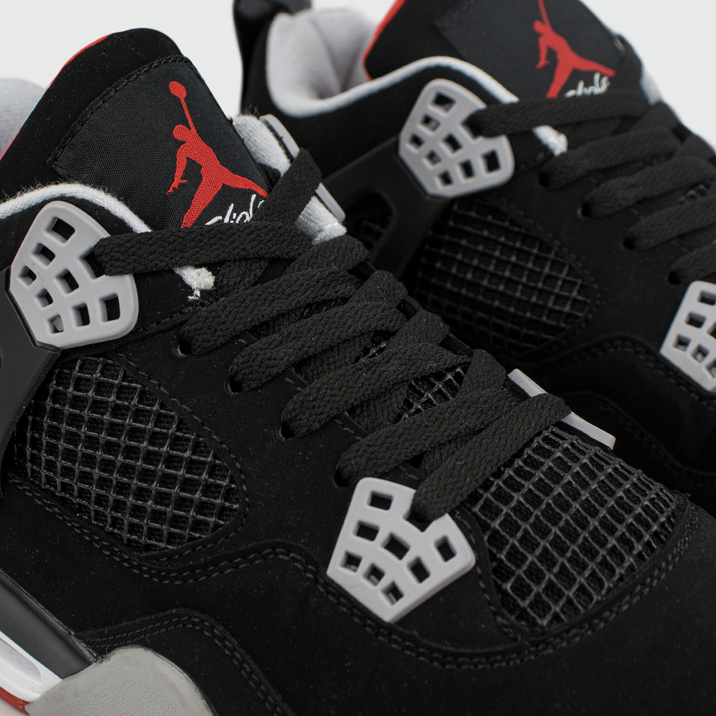 JORDAN AIR RETRO 4 NEGRO GRIS ROJO