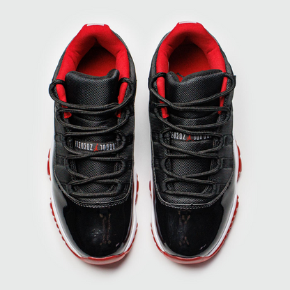 JORDAN AIR 11 NEGRO ROJO