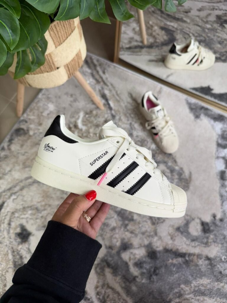 ADIDAS SUPERSTAR SARAIVA BLANCA NEGRO