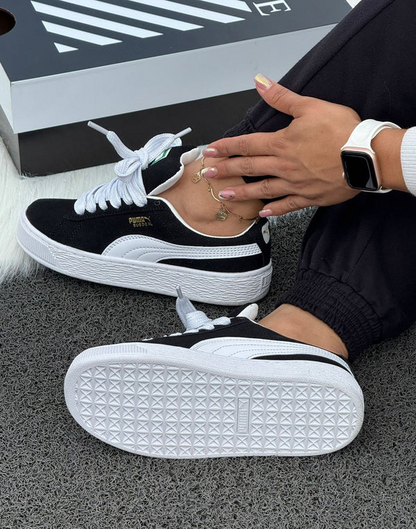 PUMA SUEDE XL NEGRA BLANCO