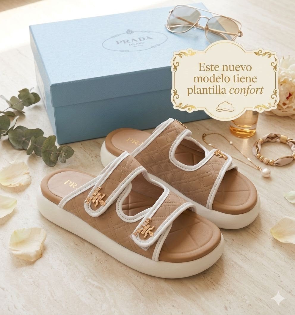Sandalia Prada Suela Confort