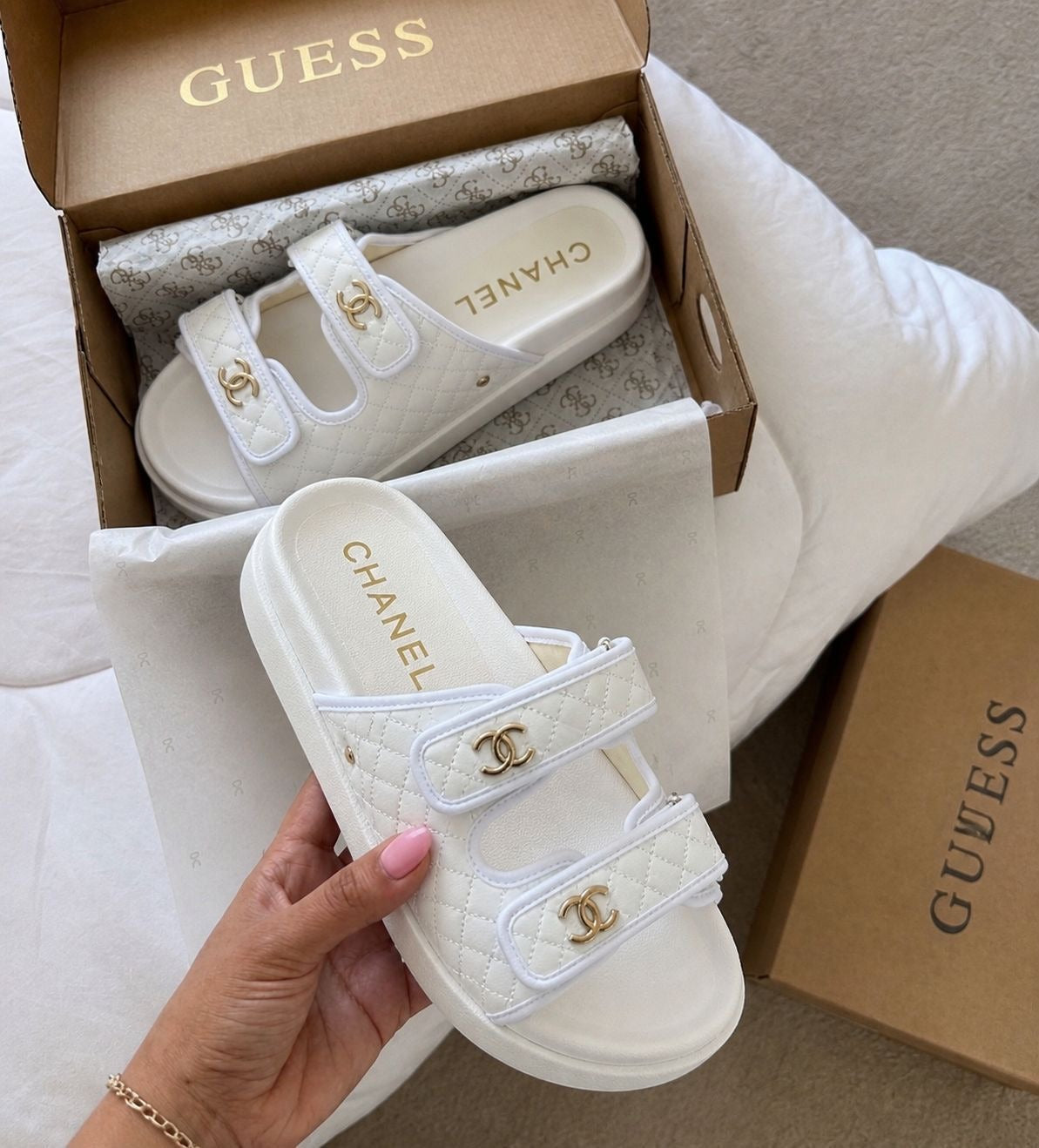 Sandalia Chanel Blanca
