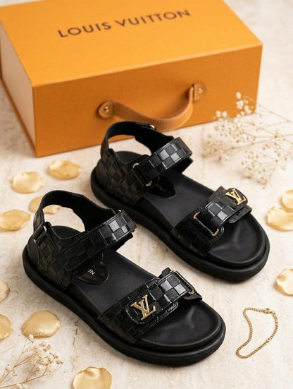 Sandalia Louis Vuitton Negra