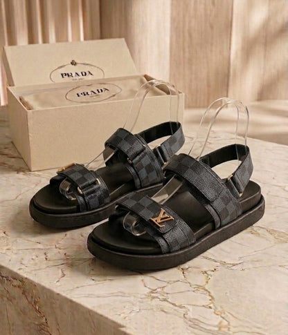 Sandalia Louis Vuitton Negra