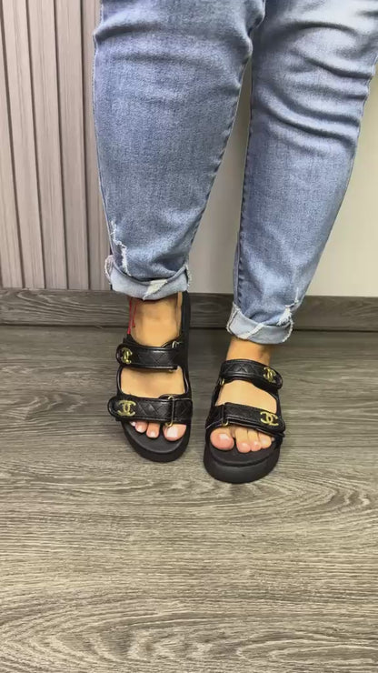 Sandalia Chanel Negra