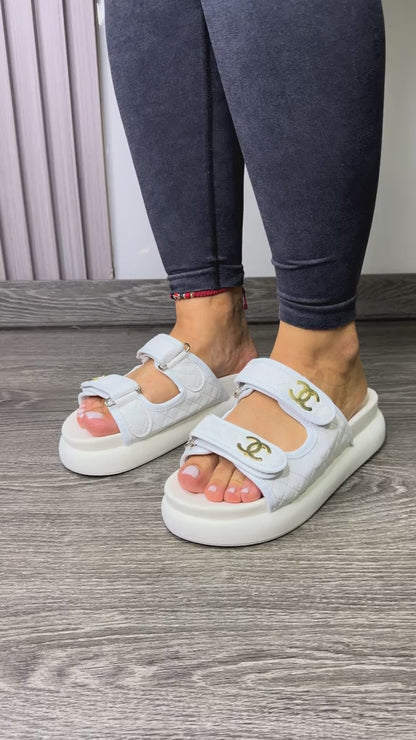 Sandalia Chanel Blanca